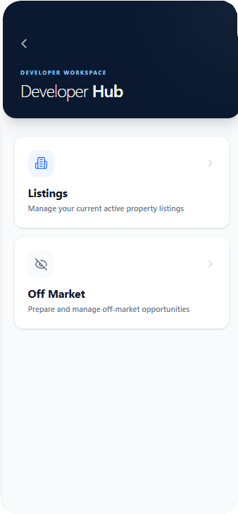 Developer Hub Dashboard