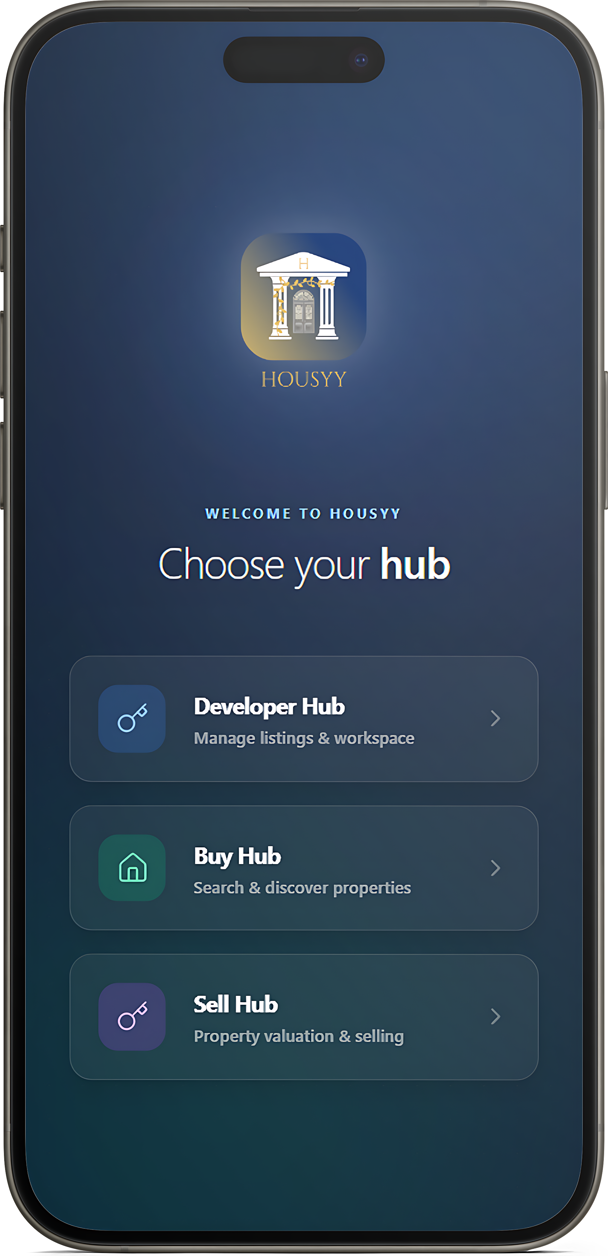 Housyy App Interface